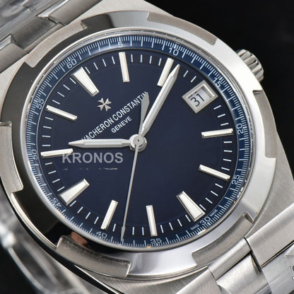Overseas 4500v 41mm Blue Dial - Authentic Movement