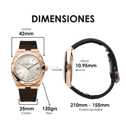 Correa y caja Vacheron Constantin oro blanco rosado Kronos Relojes