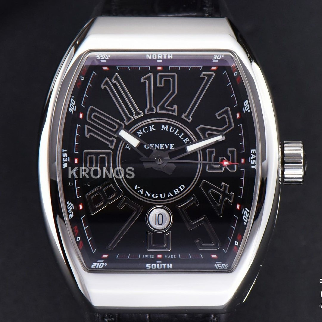 Vanguard 45mm Black Dial Black - Authentic Movement