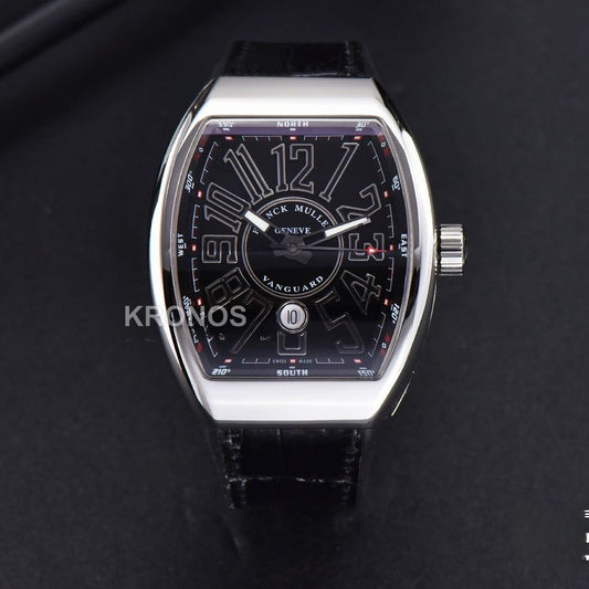 Vanguard 45mm Black Dial Black - Authentic Movement