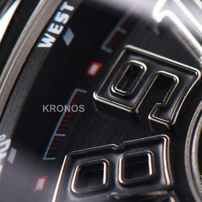 Vanguard 45mm Black Dial Black - Authentic Movement