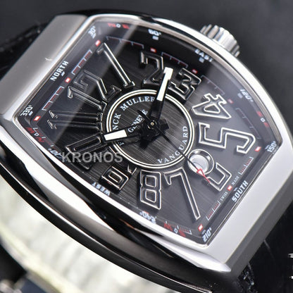 Vanguard 45mm Black Dial Black - Authentic Movement