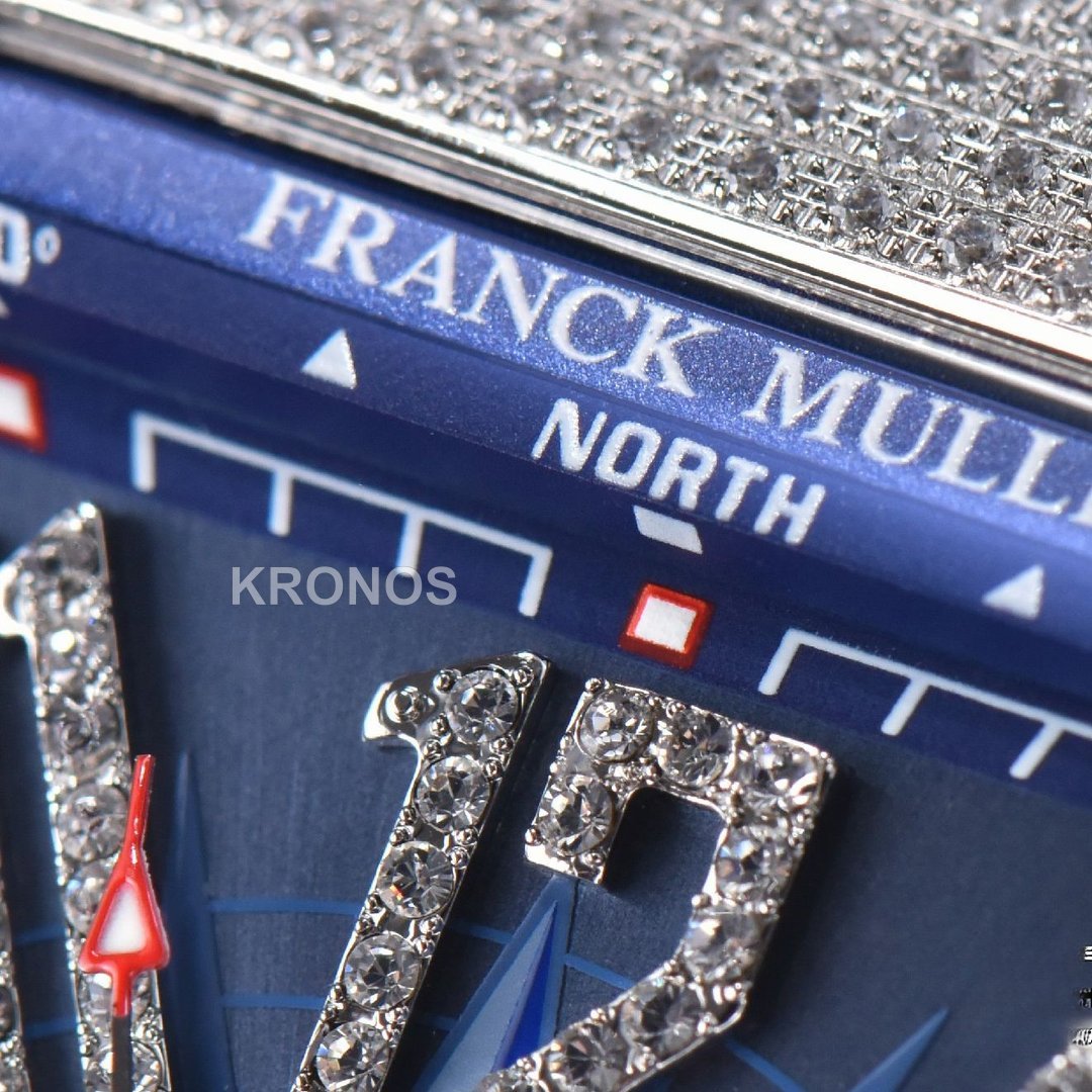 Vanguard Full Diamonds Blue Dial Blue - Authentic Movement