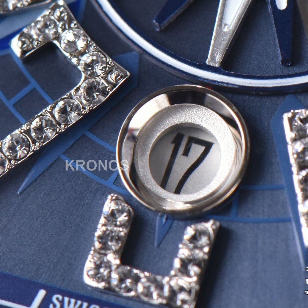 Vanguard Full Diamonds Blue Dial Blue - Authentic Movement