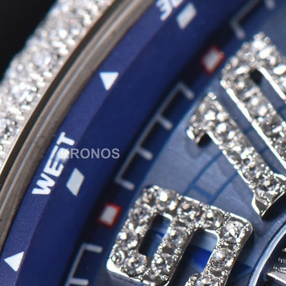 Vanguard Full Diamonds Blue Dial Blue - Authentic Movement
