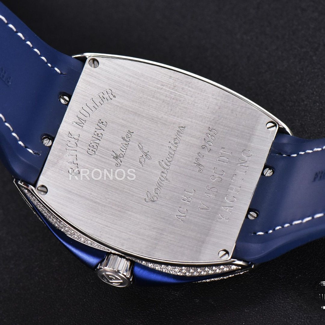 Vanguard Full Diamonds Blue Dial Blue - Authentic Movement