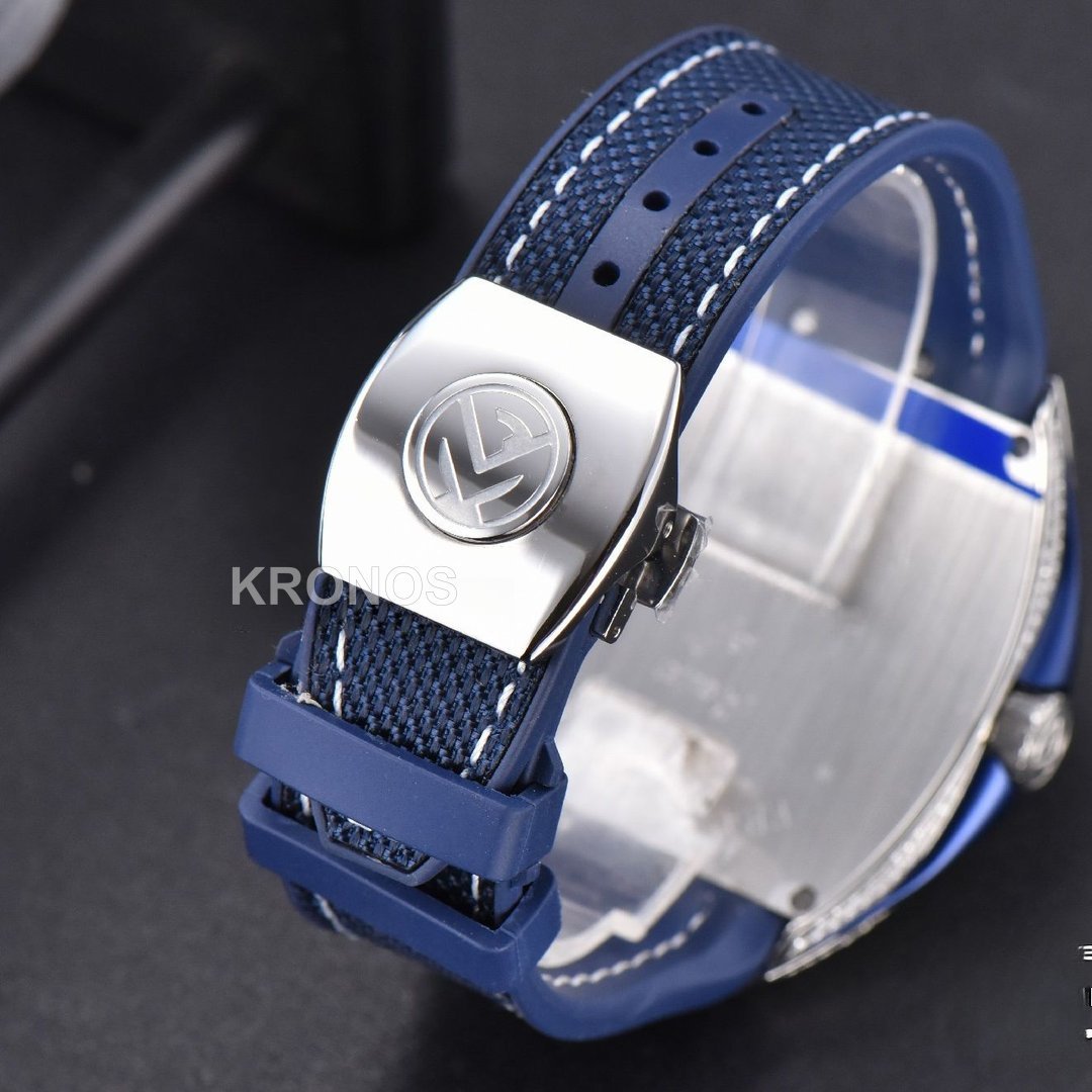 Vanguard Full Diamonds Blue Dial Blue - Authentic Movement