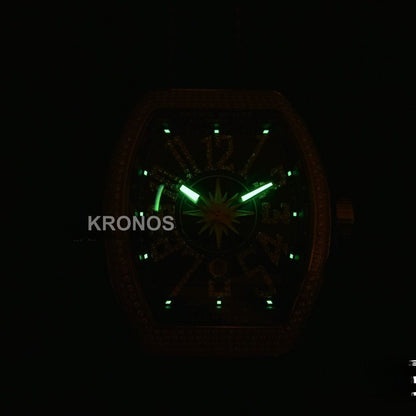 Vanguard Full Diamonds Blue Dial Blue - Authentic Movement