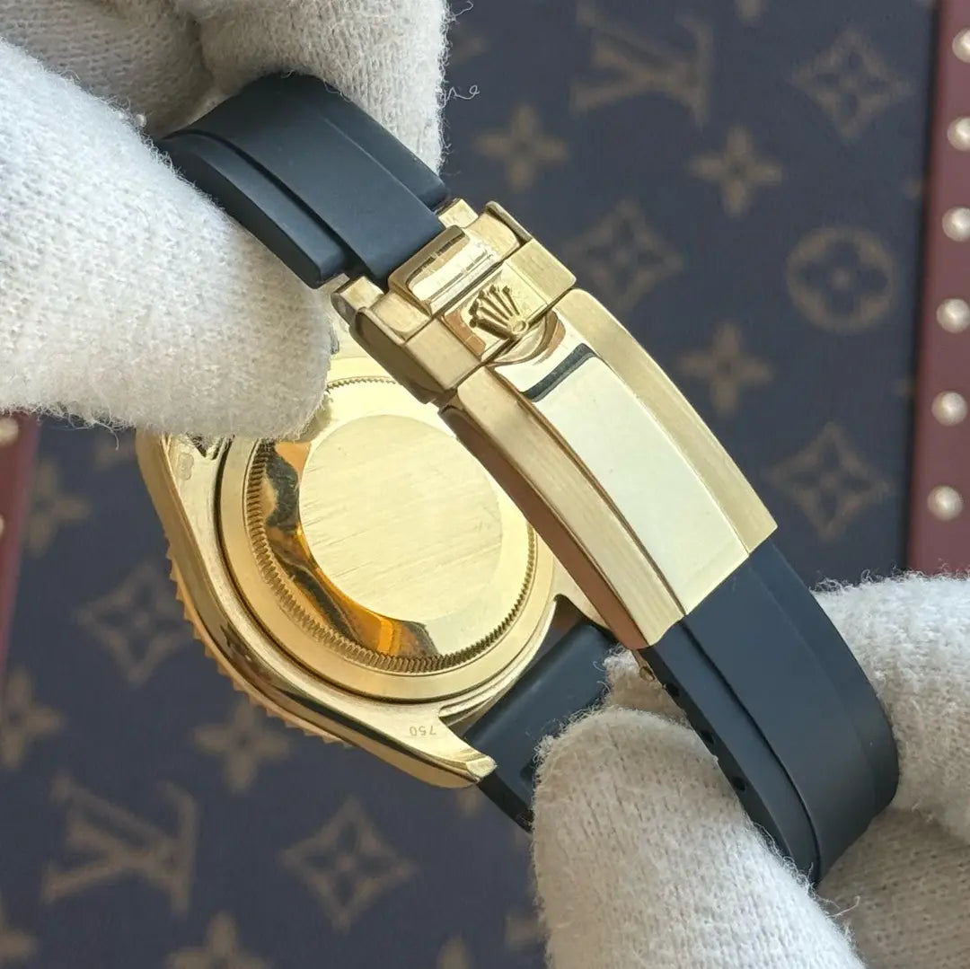 Pulsera Oysterflex Yacht-Master oro amarillo vista lateral - Kronos Relojes
